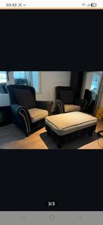 2 Luxe Fauteuils + Hocker - Zo Goed Als Nieuw!, Huis en Inrichting, Fauteuils, Ophalen, Zo goed als nieuw, 75 tot 100 cm, 50 tot 75 cm