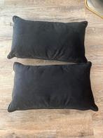 Twee zwarte kussentjes, Huis en Inrichting, Woonaccessoires | Kussens, Ophalen, Zo goed als nieuw