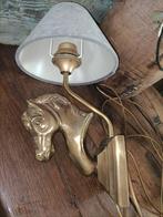 Koperen wandlamp paardenhoofd wand lamp paarden hoofd, ., Ophalen of Verzenden, Zo goed als nieuw, .