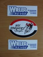 3 x sticker wielrennen o.a. W.v.schijndel + wielerrevu, Verzamelen, Stickers, Nieuw, Overige typen, Verzenden