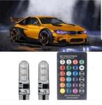 2 x RGB Led-lampen + 1 x Afstandsbediening €7,95, Ophalen of Verzenden