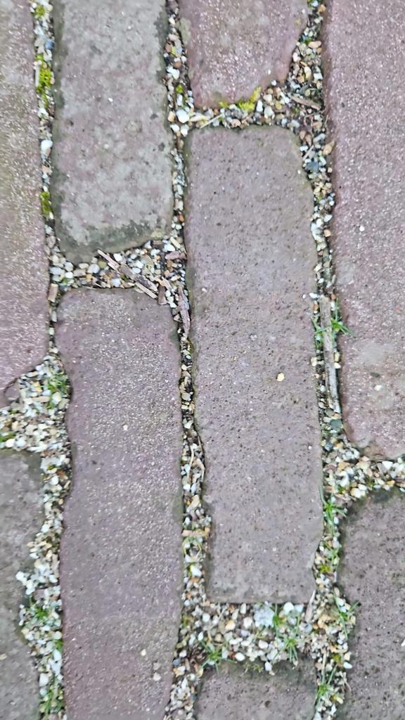 Oude gebakken waaltjes 80m², Tuin en Terras, Tegels en Klinkers, Gebruikt, Klinkers, 10 m² of meer, Ophalen of Verzenden