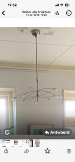 hanglamp,metaal met glazen kelken, Ophalen, Zo goed als nieuw, Metaal, Minder dan 50 cm