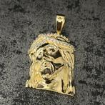 14 karaat gouden jesus hanger jezus kruis model, Ophalen of Verzenden, Zo goed als nieuw, Goud, Kruis of Symbool