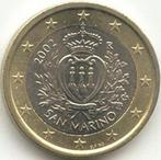 San Marino 1 euro 2002 UNC in munthouder - lastig jaar, Postzegels en Munten, Munten | Europa | Euromunten, Verzenden, San Marino