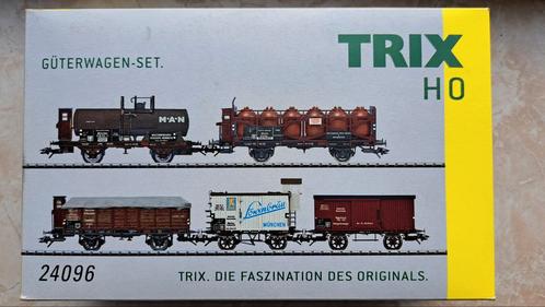 Trix 24096 Güterwagenset H0 - Epoche II, Hobby en Vrije tijd, Modeltreinen | H0, Nieuw, Wagon, Gelijkstroom, Trix, Ophalen of Verzenden