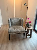 Keijser en Co fauteuil Crosby panterprint, Minder dan 75 cm, Zo goed als nieuw, Stof, 50 tot 75 cm