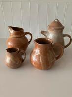 3 Karaffen 1 theepot gres, Huis en Inrichting, Keuken | Servies, Ophalen, Overige typen, Zo goed als nieuw, Overige stijlen