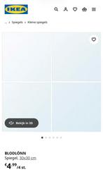 IKEA - Plak Spiegels - 12 Stuks, Ophalen, Minder dan 50 cm, Vierkant, Zo goed als nieuw