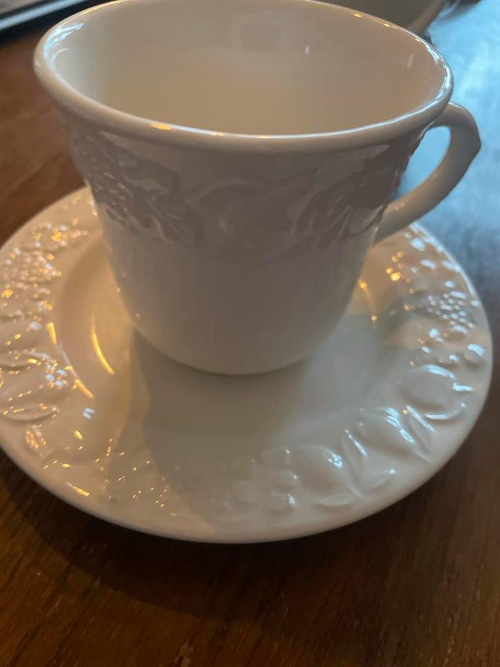 Quadrifoglio kop en schotel set, Antiek en Kunst, Antiek | Servies los, Ophalen