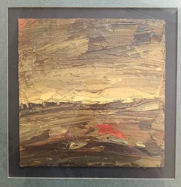 Abstract landschap 1950-1960 - impasto techniek beschikbaar voor biedingen