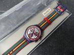 Swatch Chrono SCN 116 The Top Brass horloge 1995, Sieraden, Tassen en Uiterlijk, Horloges | Heren, Kunststof, Leer, Polshorloge