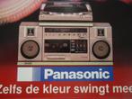 sticker oud Panasonic stereotoren draaitafel platenspeler, Verzenden, Zo goed als nieuw, Bedrijf of Vereniging