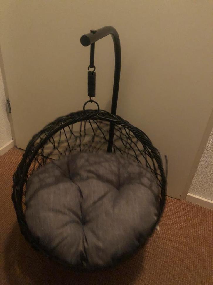 Hangstoel voor katten antraciet/ zwart, Dieren en Toebehoren, Kattenmanden, Zo goed als nieuw, Ophalen