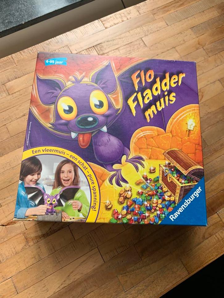 Flo Fladdermuis!, Hobby en Vrije tijd, Gezelschapsspellen | Bordspellen, Zo goed als nieuw, Ophalen