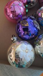 Kerstballen- gekleurd- vintage, Antiek en Kunst, Curiosa en Brocante, Ophalen of Verzenden