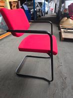 16x Conferentiestoelen Alfa - Stapelbaar - Prijs per stuk, Ophalen, Zwart, Zo goed als nieuw, Metaal