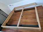 Eikenhouten bed 210x200, Huis en Inrichting, Ophalen, Eenpersoons, Zo goed als nieuw, 200 cm