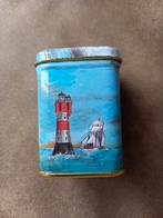 Mooi klein blikje met vuurtoren en schip, Verzamelen, Blikken, Ophalen of Verzenden, Gebruikt