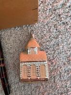 5 oude grote kerstballen+1 beschadigd kerkje, vintage retro, Diversen, Kerst, Ophalen, Gebruikt