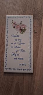 Tekstbordje met Bijbeltekst, Ophalen of Verzenden