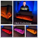 Elektrische haard met verschillende kleuren 180,152 en 127cm, Ophalen of Verzenden, Nieuw, Hangende haard, Elektrische haard
