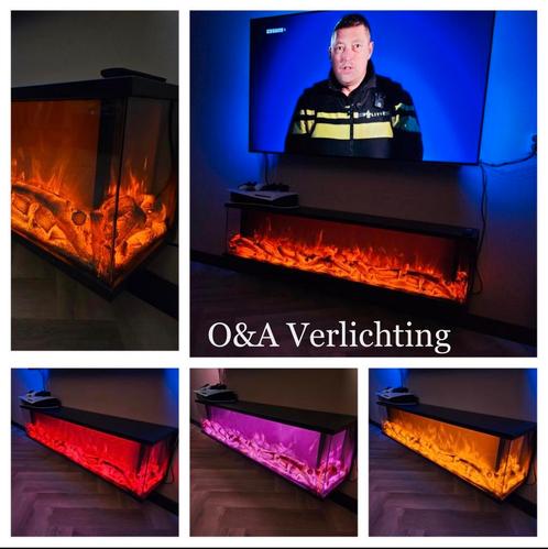 Elektrische haard met verschillende kleuren 180,152 en 127cm, Huis en Inrichting, Haarden, Nieuw, Elektrische haard, Ophalen of Verzenden
