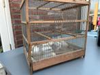 Houten vogelkooi, Dieren en Toebehoren, Ophalen of Verzenden, Zo goed als nieuw, Metaal, Vogelkooi