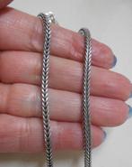 Zilveren rattenstaart schakel ketting nr.1067, Sieraden, Tassen en Uiterlijk, Verzenden, Zo goed als nieuw, Zilver, Zilver