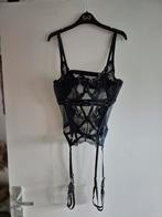 Hunkemöller corset Body met Jarretels - Maat M, 80B, Kleding | Dames, Ophalen of Verzenden, Zwart, Body of Korset
