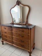 Antieke brocant kledingkast, commode, kaptafel, nachtkastjes, Antiek en Kunst, Ophalen