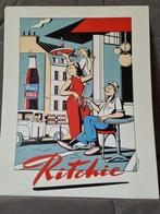 Emaille poster Ritchie 40x50 xavier Truant, Ophalen of Verzenden