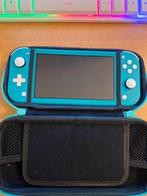 Nintendo Switch Lite - Turquoise - Gebruikt, Ophalen, Turquoise, Gebruikt, Met beschermhoes of tas