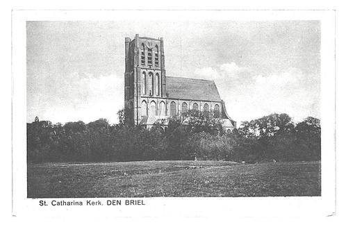 901993 Den Briel ZH St Catharina kerk . Nette oude kaart, Verzamelen, Ansichtkaarten | Nederland, Ongelopen, Zuid-Holland, Ophalen of Verzenden