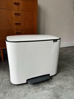 Brabantia Duo Afvalemmer, Huis en Inrichting, Woonaccessoires | Prullenbakken, Ophalen, Met pedaal, 50 tot 75 cm, Zo goed als nieuw