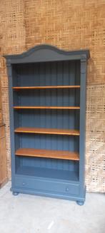 Strak gerestylde boekenkast antraciet, Ophalen, 100 tot 150 cm, 200 cm of meer, .