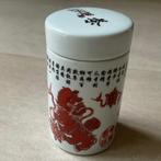 Chinese theebus porselein met ijzer rode foodogs gemerkt, Verzenden