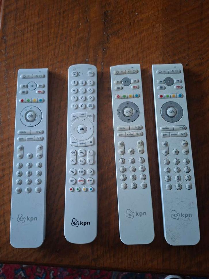 KPN Afstandsbedieningen - 3 stuks, Audio, Tv en Foto, Afstandsbedieningen, Gebruikt, Origineel, Tv, Ophalen