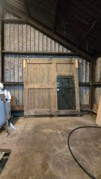 Houten Loodsdeur - Schuifdeur, Ophalen, Gebruikt, 120 cm of meer, Garagedeur