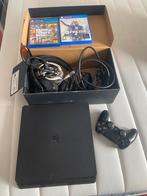 PS4 Bundel | 2 Games + Headset + Microfoon + Controller, Ophalen of Verzenden, Gebruikt, Met 1 controller