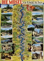 Die Mosel / de Moezel - van Koblenz naar Trier, Ophalen of Verzenden, 1960 tot 1980, Gelopen, Duitsland