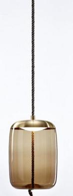 Brokis knot cilindro showmodel, Huis en Inrichting, Lampen | Hanglampen, Ophalen of Verzenden, Zo goed als nieuw, Minder dan 50 cm