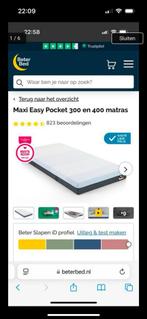 Nieuwe Maxi Easy Pocket 300 Matras - 1 Persoons, Ophalen of Verzenden, Nieuw, Eenpersoons, Matras
