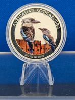 (8065) AUSTRALIA  KOOKABURRA 2017  COLOR  ONE OUNCE, Ophalen of Verzenden, Losse munt, Zilver
