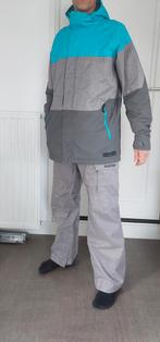 Burton SB jas en broek blauw/grijs maat M, Kleding | Heren, Wintersportkleding, Pak, Burton, Maat 48/50 (M), Ophalen of Verzenden