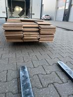 45 m2 eiken multivloer ,  28 cm breed , 15 mm dik., Gebruikt, 2e hands product geen info bekend, 2e hands product geen info bekend