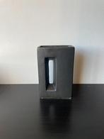 Vintage Chunky Postmoderne Keramieken Ikebana Vaas 1980s, Gebruikt, Zwart, Aardewerk of Porselein, Ophalen of Verzenden