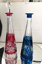 Val Saint Lambert karaf Gekleurd blauw Kristal✨😍🎁👌, Verzenden