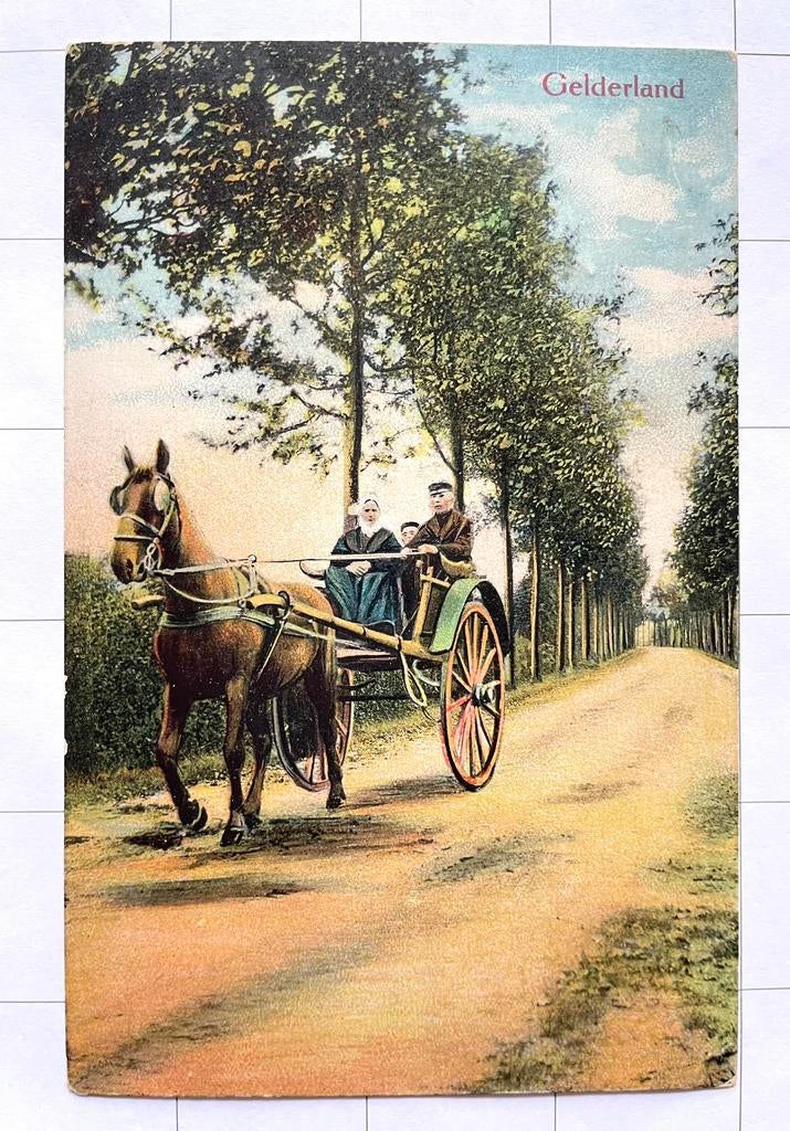 Deyhle nr 3 - Gelderland paard en wagen, Ophalen of Verzenden, Voor 1920, Gelopen, Gelderland