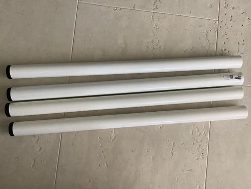 4x ikea metalen witte tafelpoten wit tafelpoot 70 cm rond, Huis en Inrichting, Tafelonderdelen, Gebruikt, Tafelpoot, 50 tot 100 cm